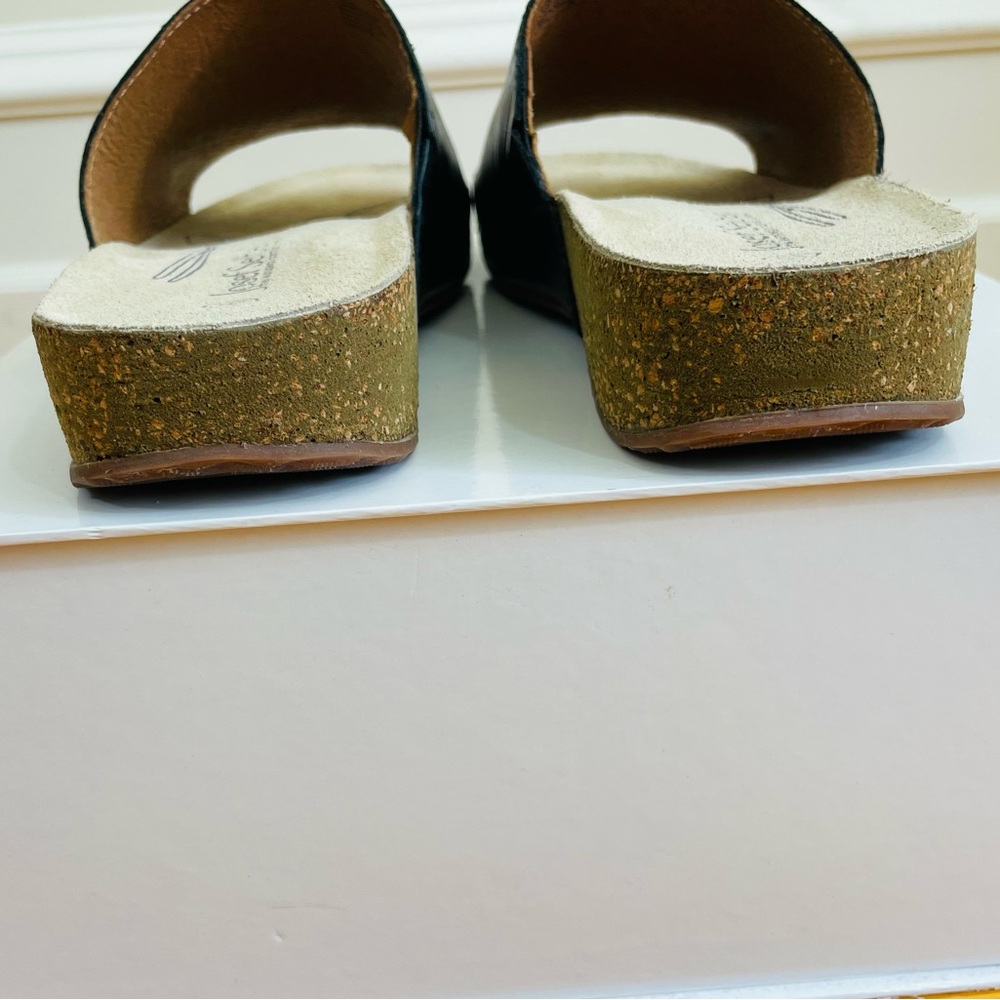 Josef Seibel Tonga 51 Black Leather Sandals - Picture 8 of 13